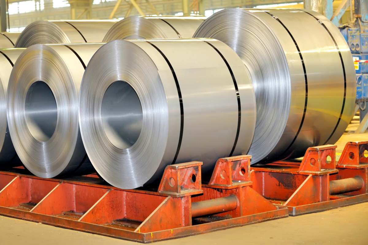 rolls of steel sheet